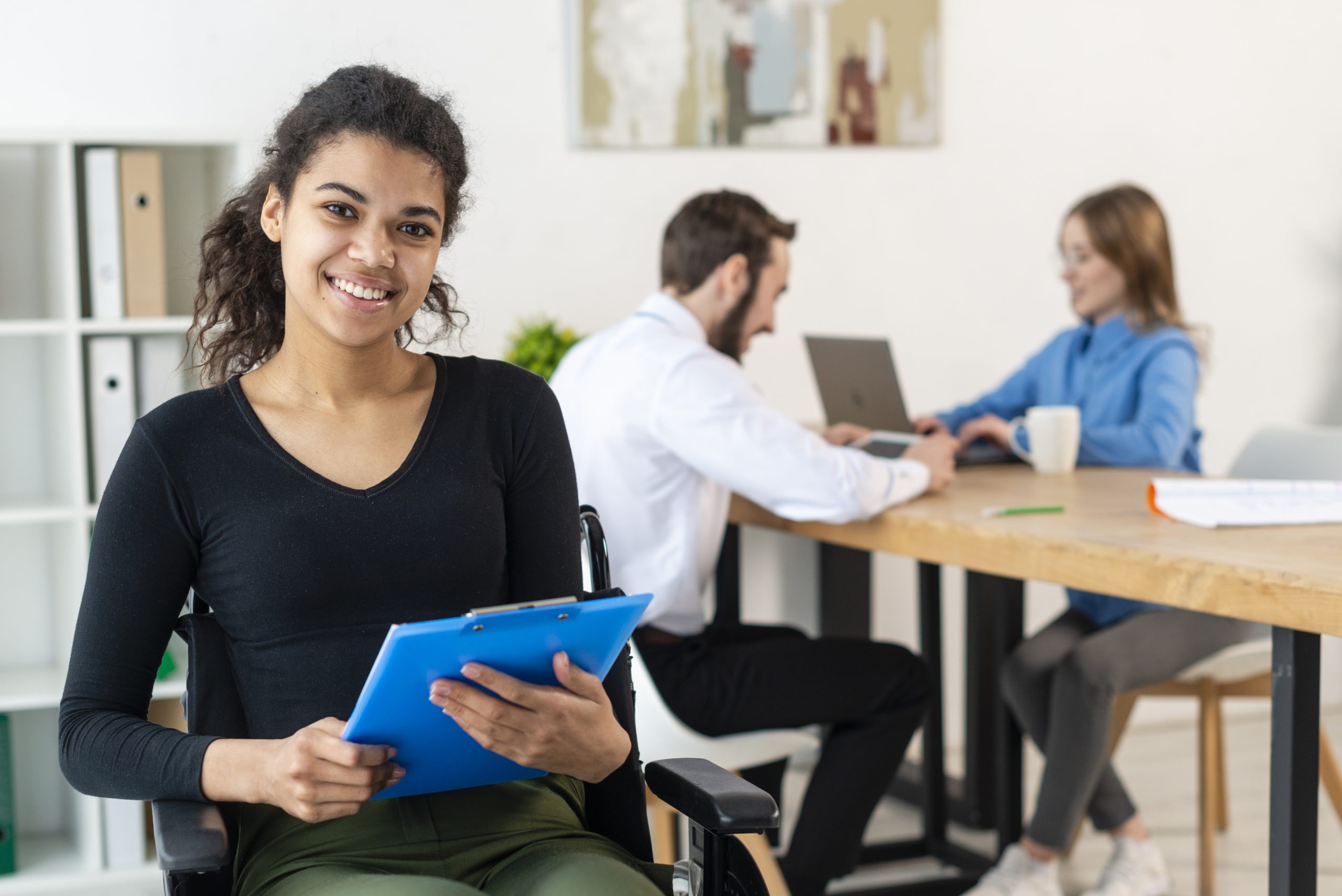 portrait young woman smiling